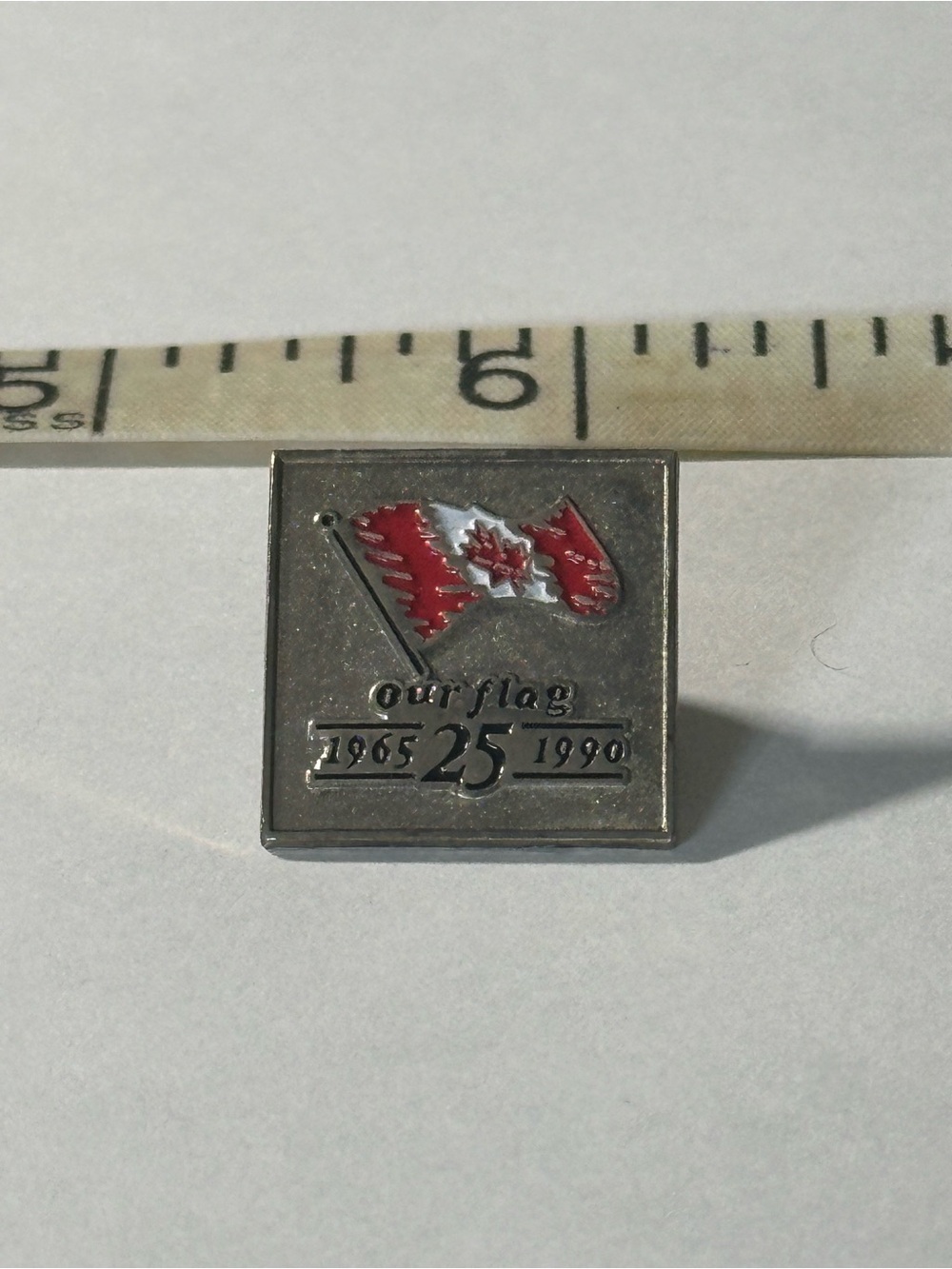 Canada Flag 25th Flag Anniversary Lapel Pin
